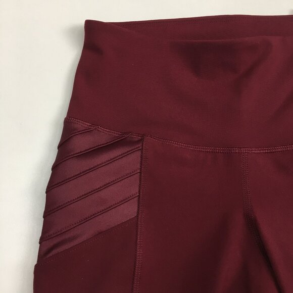 NWT OLD NAVY Bordeaux Go Dry Compression Breathable Street 4way Stretch Leggings - Picture 7 of 12